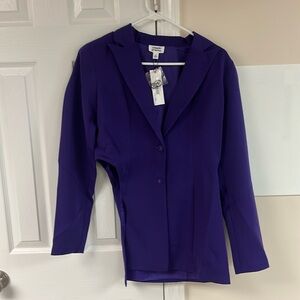 NWT The Drop Heliotrope Purple Cutout Trendy Blazer Jacket